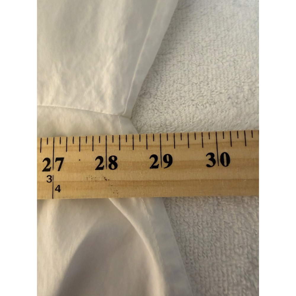 Hana San Women's White Cotton Pintuck Oversized Tunic Shirt - Sz EU 42 (12-14) - Picture 9 of 12